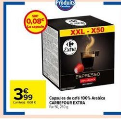 capsules de café Carrefour