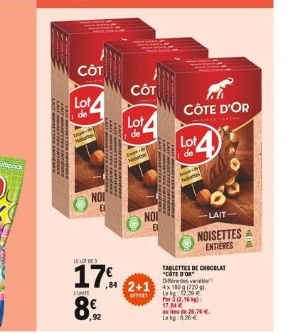 LAIT NOISETTES ENTINES LAIT NOISETTES ENTRE  LAIT NOISETTES ENTIEREN  SANJUN  CÔT  Lot  de  Encore de  Noisettes  L'UNITE  NOI  El  ,92  ArT NOISETTES ENTIER  LAIT NOINETTER ENTIENEN  LE LOT DE 3  17€