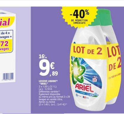 lessive liquide Ariel