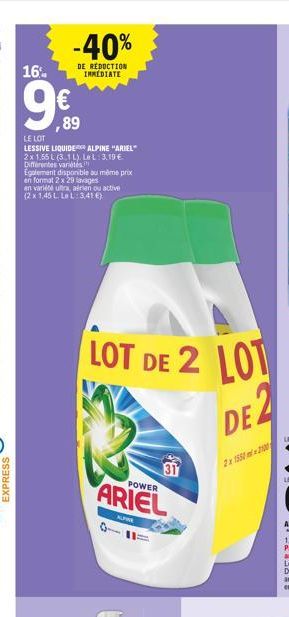 lessive liquide Ariel