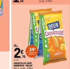 4%  -34%  INNEBATE  HOM  LUTE  BeLiN CROUSTILLES  ENNENTAL 