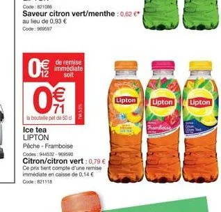 soldes lipton