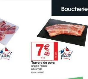 travers de porc 