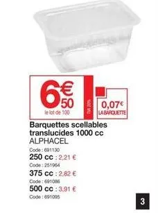 barquettes 