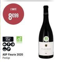 POTA BOIDE  OOO  L'UNITÉ  8€99  AOP Fleurie 2020 Prestige  FLEURIE 