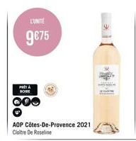 L'UNITE  9€75  PRETA BORE  AOP Côtes-De-Provence 2021 Cloitre De Raseline 