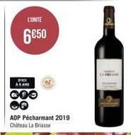 L'UNITÉ  6€50  DICI AS AND  COO  AOP Pécharmant 2019 Château La Briasse  el 