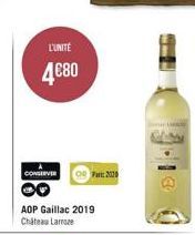 CONSERVER  L'UNITÉ  4€80  AOP Gaillac 2019 Château Larraze  Par: 2020  LAKU  10 