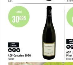 L'UNITE  30695  DICI AS AND  AOP Condrieu 2020  Pichon  POTA BOIRE 