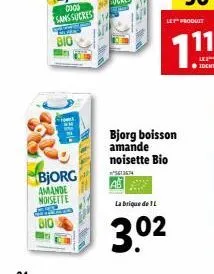 ba  bjorg  amande noisette  bio  la brique de l  3.02  bjorg boisson amande noisette bio 