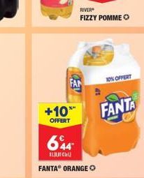 +10***  OFFERT  FAN  644  BUCAL  FANTA ORANGE  RIVER  FIZZY POMME O  10% OFFERT  FANTA 