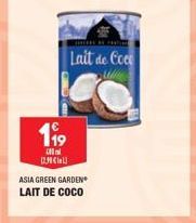 Lait de Coce  199  12,90 €  ASIA GREEN GARDEN  LAIT DE COCO  