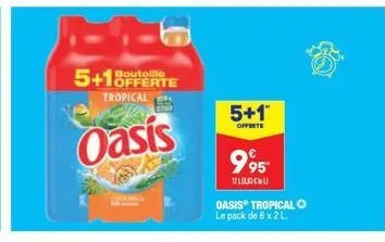 bouteille  tropical  oasis  5+1™  offerte  995- 12 