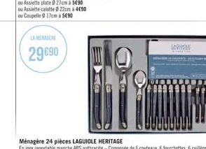 LA MENAGERE  29 €90 