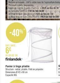 ou Serviette 50x90cm GE au lien de 8€  ou Drap de bain 70x130cm à 11€25 au lieu de 15€  ou Max drap de bain 100x110cm à 14€25 aules de 19€  -40% 