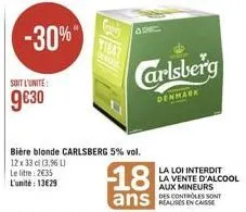 bière blonde carlsberg