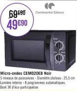 69690 49€90  Continental Edison 