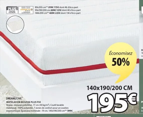 matelas en mousse 