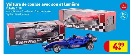 Super Max CARS  Tuper Max CARS  3 ans+  4.⁹⁹  99 