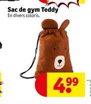 Sac de gym Teddy En divers coloris.  O  99 