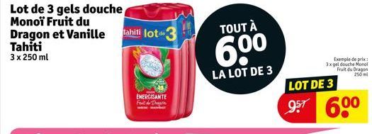 gel douche Tahiti