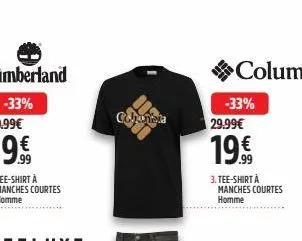 coloneta  -33% 29.99€  19.€  19,9⁹9  3. tee-shirt à manches courtes homme 