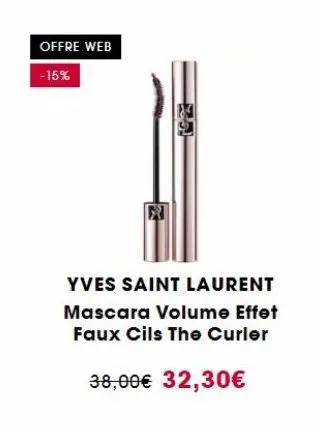 offre web -15%  z51  yves saint laurent mascara volume effet faux cils the curler  38,00€ 32,30€ 