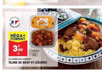 VANDSY  DE BUTIO  ORIGINA  FRANCE  MÉGA+  FORMAT  399  LA CUISINE DES SAVEURS TAJINE DE BŒUF ET LÉGUMES  ELABORÉEN  FRANCE 