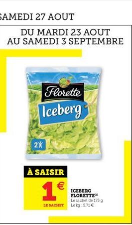 sachet Florette