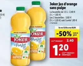 jus d'orange joker