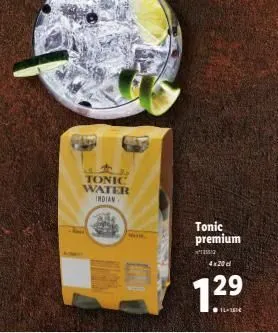 j  tonic water indian  tonic premium  ²12582  4x20 cl  1.29  