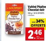 chocolat noir Vahiné