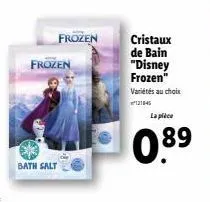 frozen  frozen  bath salt  cristaux de bain "disney frozen"  variétés au choix  121845  la pièce  0.89 