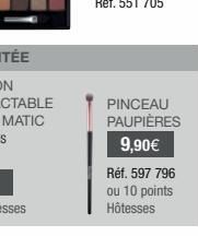 PINCEAU  PAUPIÈRES 9,90€  Réf. 597 796 ou 10 points Hôtesses 