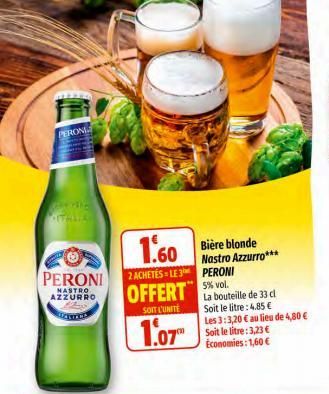 bière blonde Peroni