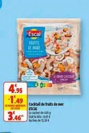 fruits de mer escal