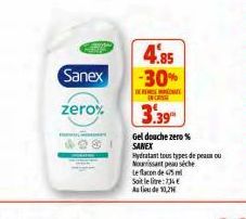 gel douche Sanex