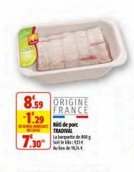 rôti de porc Tradival