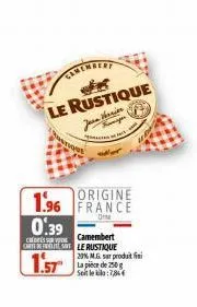 camembert le rustique