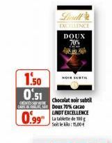 chocolat noir Lindt