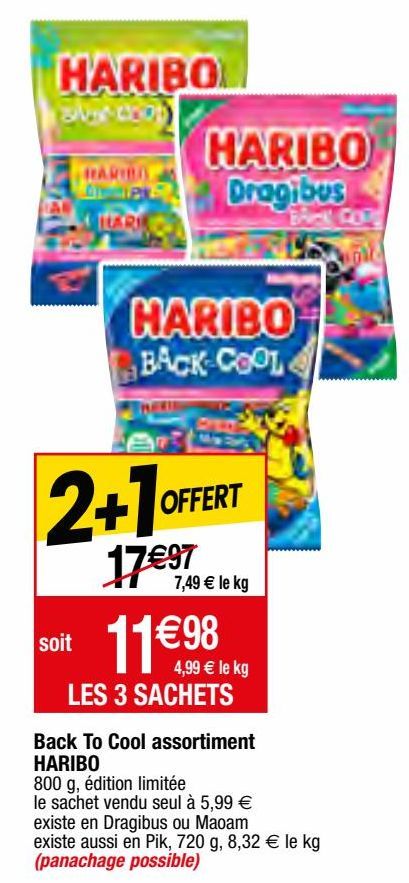 back to cool assortiment Haribo