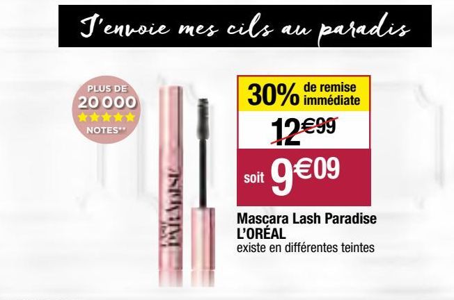 mascara lash paradise L'Oréal