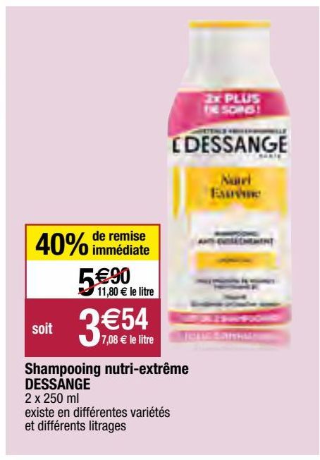 shampoing nutri-extrême Dessange