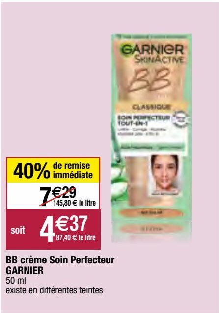 BB Cream soin perfecteur Garnier