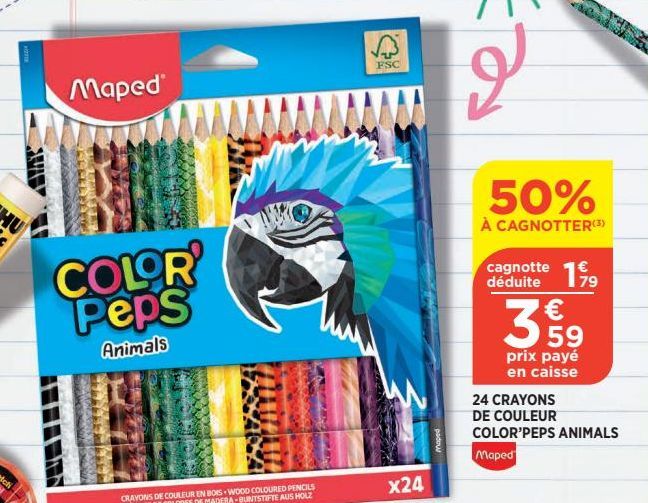 crayons de couleur maped