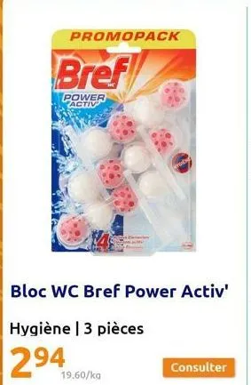 promopack  bref  power activ  19.60/kg  woby  