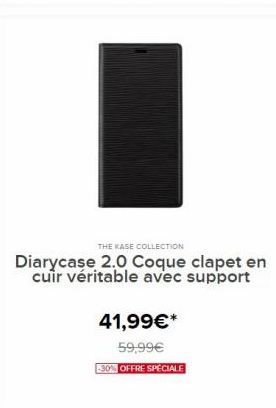 THE KASE COLLECTION  Diarycase 2.0 Coque clapet en cuir véritable avec support  41,99€*  59,99€  -30% OFFRE SPÉCIALE 