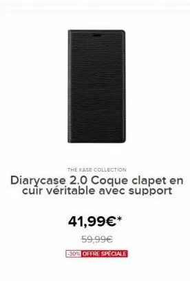 the kase collection  diarycase 2.0 coque clapet en cuir véritable avec support  41,99€*  59,99€  -30% offre spéciale 