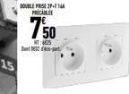 DOUBLE PRISE 2-1 PRECABLEE  750  NT: 425 02-