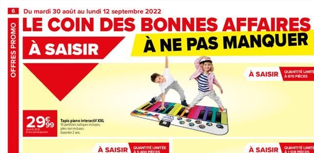 bonnes affaires Promo